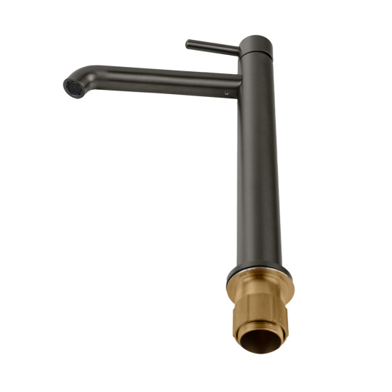 Смеситель для раковины высокий Filarete Roun FL6020BG, графит