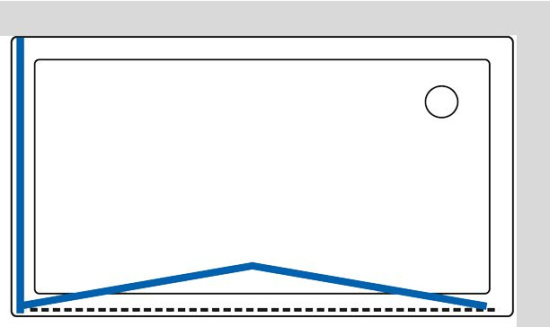 Душевой уголок GuteWetter Practic Rectan GK-404 правая 120x70 см стекло бесцветное, профиль матовый хром