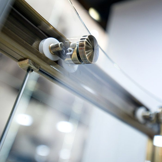 Душевая дверь в нишу GuteWetter Guwer GK-662D 110 см стекло бесцветное, профиль хром