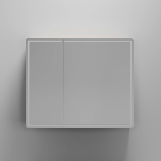 Зеркало-шкаф Sancos Mirror 90 дуб галифакс натуральный, с LED подсветкой
