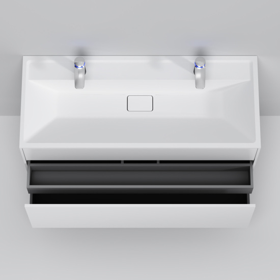 Тумба с раковиной Am.Pm Inspire V2.0 120 белый матовый