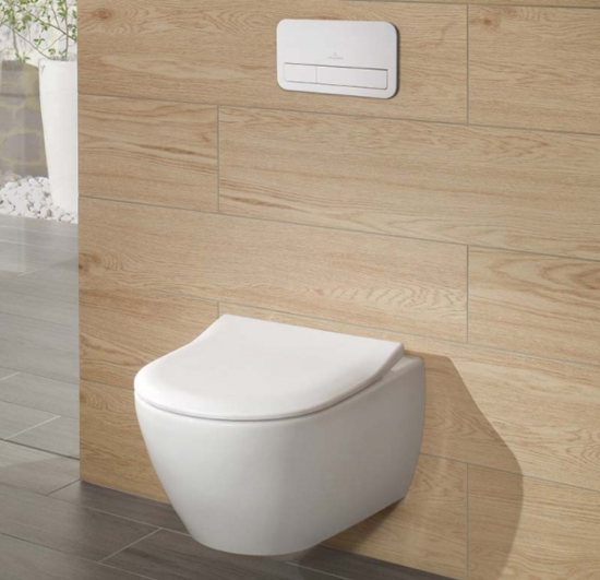 Унитаз подвесной Villeroy & Boch Subway 2.0 5614R2R1 CeramicPlus, сидение с микролифтом