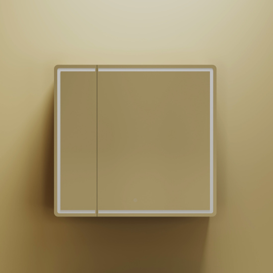 Зеркало-шкаф Sancos Mirror 80 дуб чарльстон, с LED подсветкой