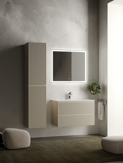 Тумба с раковиной Sancos Snob R 70 Beige Soft SNR70CE, подвесная