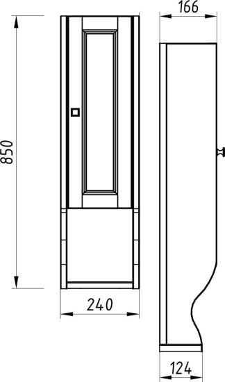 Шкаф ASB-Woodline Гранда 24 R, зеленый