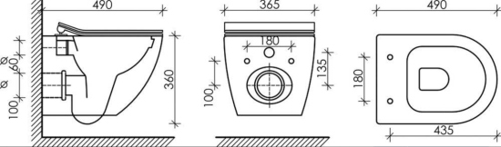 Подвесной унитаз WeltWasser Michigan 485 MB