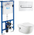 Инсталляция Roca DUPLO WC 890090020 + кнопка смыва Roca PL1 Dual хром + унитаз подвесной Roca Meridian 346247000 с сиденьем Roca Meridian 8012A2004 Инсталляция Roca DUPLO WC 890090020 + кнопка смыва Roca PL1 Dual хром + унитаз подвесной Roca Meridian 346247000 с сиденьем Roca Meridian 8012A2004