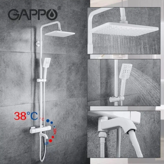 Душевая стойка Gappo G2491-8 термостат