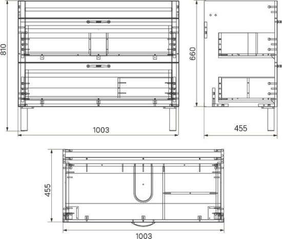 Мебель для ванной Iddis Oxford 100, напольная, белая