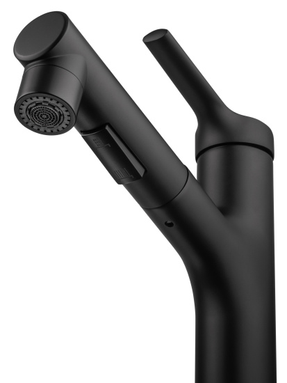 Смеситель для раковины Wonzon & Woghand WW-A40862-MB с выдвижным изливом