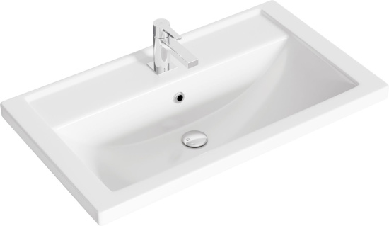 Тумба с раковиной ASB-Woodline Монте 80 бежевая