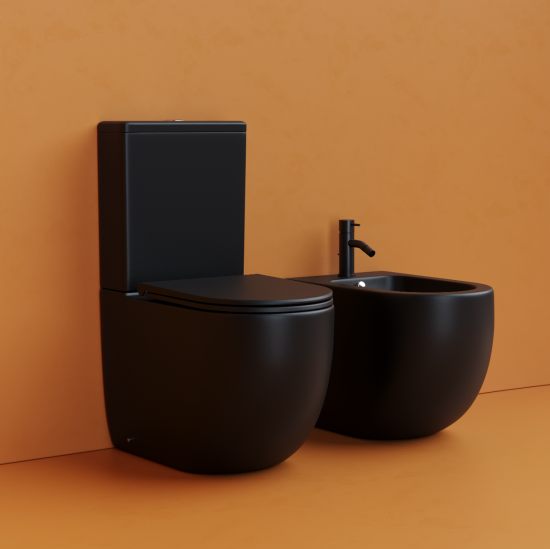 Унитаз-компакт Ceramicanova Метрополь (Metropol) Rimless CN4001TMB