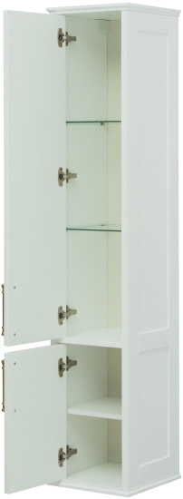 Шкаф-пенал Aquanet Бостон М 36 ручки золото, L