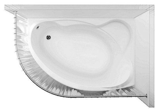 Акриловая ванна Aquanet Jersey 170 см R