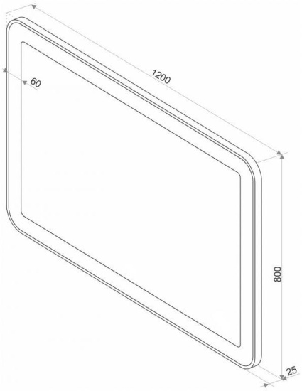 Зеркало Misty Стайл V2 120