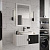 Мебель для ванной Brevita Richard 105 черно-белая