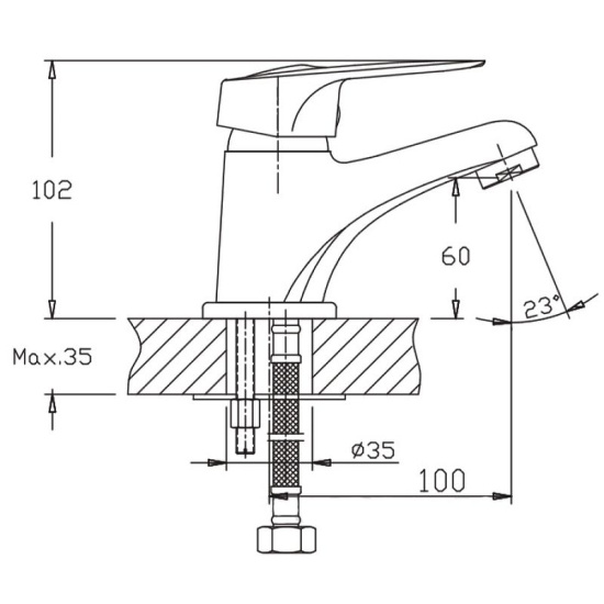 Смеситель для раковины Haiba HB1037