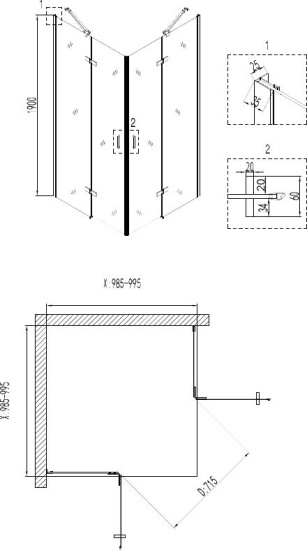 Душевое ограждение Niagara Nova NG-6614-08