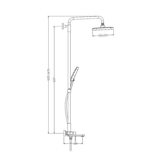 Душевая стойка Raglo R50.24.23 золото