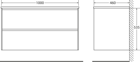Мебель для ванной BelBagno Pietra 100 stucco cemento leggero