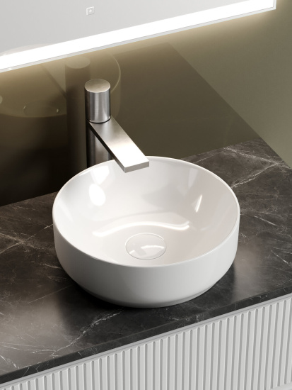 Тумба с раковиной Sancos Snob T 80 Bianco SNT80W, подвесная