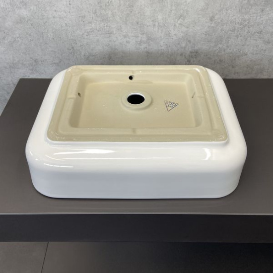 Мебель для ванной Comforty Штутгарт 75, дуб тёмно-коричневый, с черной столешницей