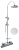 Душевая стойка Webert Rimini RI870105740, белый Душевая стойка Webert Rimini RI870105740, белый