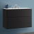 Мебель для ванной Villeroy & Boch Finion 80 black matt lacquer, с настенным освещением
