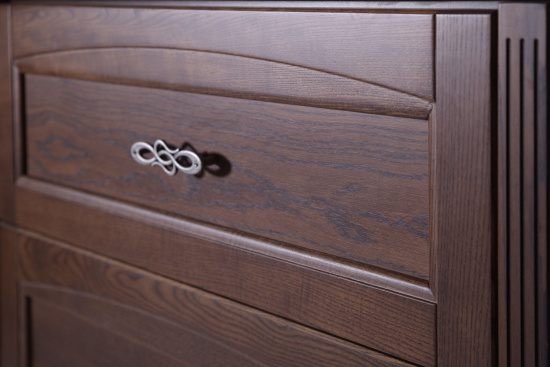 Тумба с раковиной ASB-Woodline Римини Nuovo 80 антикварный орех