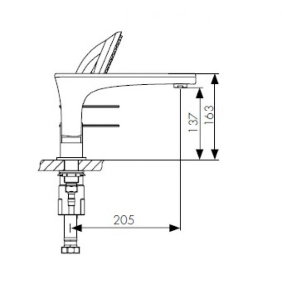 Смеситель на борт ванны Kaiser Star 02222