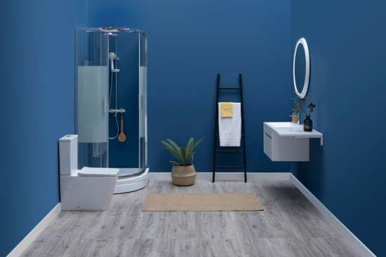 Тумба с раковиной Aquanet Токио 130 L белая подвесная, 1 ящик