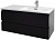 Тумба с раковиной Jacob Delafon Madeleine 100 R черный глянцевый
