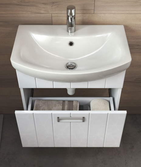 Тумба с раковиной Vigo Diana 60-0-1 подвесная, 1 ящик