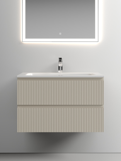 Тумба с раковиной Sancos Snob T 80 Beige Soft SNT80CE, подвесная
