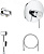 Гигиенический душ Grohe BauClassic 124434 со смесителем