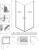 Душевой уголок Radaway Nes Black KDD I 90x80 Душевой уголок Radaway Nes Black KDD I 90x80