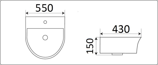 Раковина CeramaLux 78370C