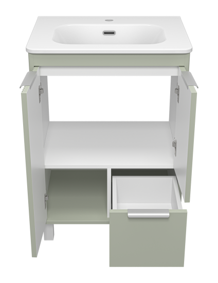 Тумба с раковиной Brevita Risacca Pistachio 60