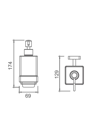 Дозатор Altrobagno Quadro 080403 Cr