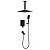 Душевая система Filarete Waterfall FL1012BL, черный