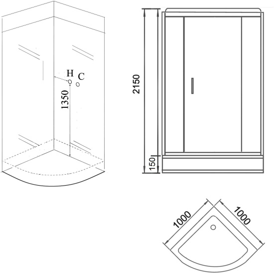 Душевая кабина Grossman GR160