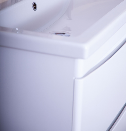 Тумба с раковиной Бриклаер Вега 70 белая