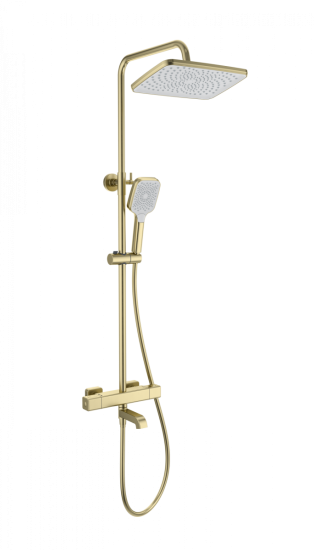 Душевая стойка Wonzon & Woghand Stay 2 WW-B3016-T1-BG с термостатом