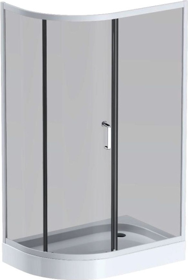 Душевой уголок Am.Pm Like W83G-302U120CG64 120x80 профиль матовый хром, стекло тонированное