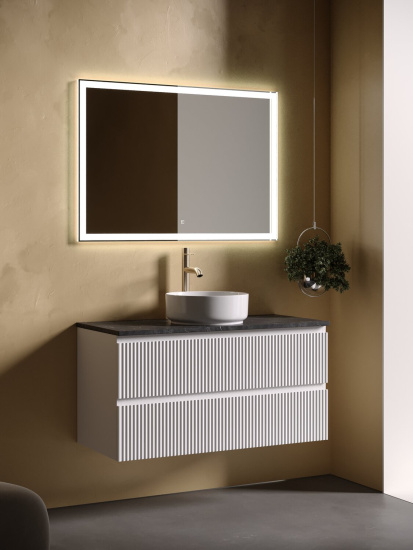 Тумба с раковиной Sancos Snob R 100 Bianco SNR100W, подвесная