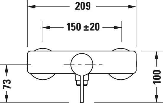 Смеситель для душа Duravit D-Neo DE4230000010
