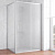 Душевой уголок Vegas Glass ZP+ZPV 120*70 07 10 профиль матовый хром, стекло сатин