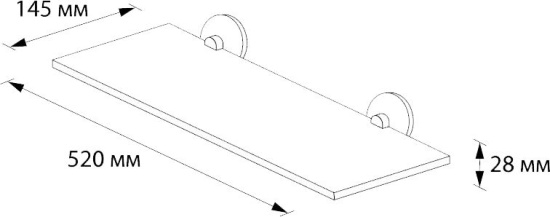 Полка Wess Ellips Wb01-01