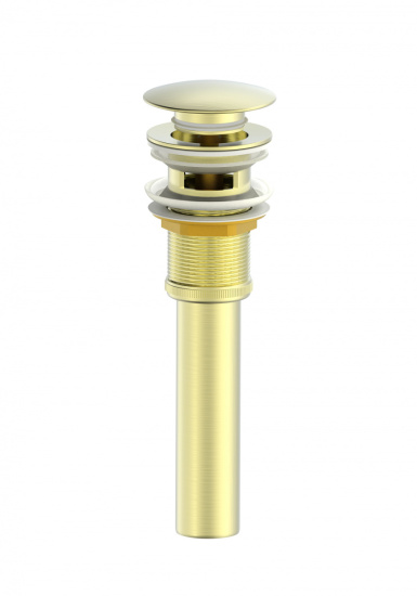 Донный клапан для раковины Wonzon & Woghand WW-88SS03-BG с переливом