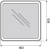 Зеркало BelBagno SPC-MAR-800-800-LED-BTN Зеркало BelBagno SPC-MAR-800-800-LED-BTN